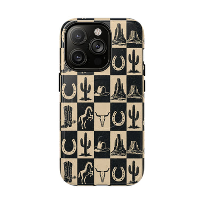 Western Checkerboard Magnetic Case