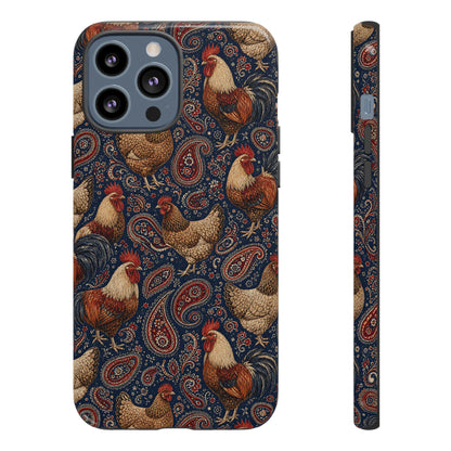 Patriotic Paisley Chickens Tough Case
