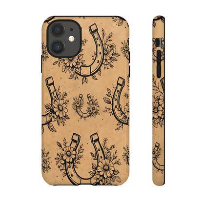 Floral Horseshoes Tough Case