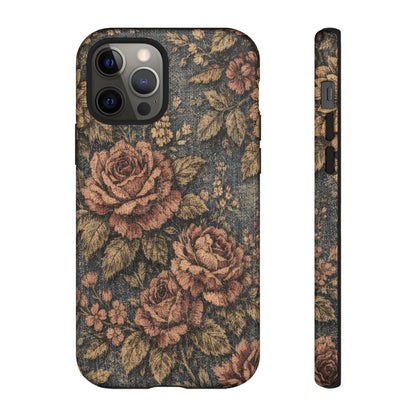 Denim Blooms Tough Case