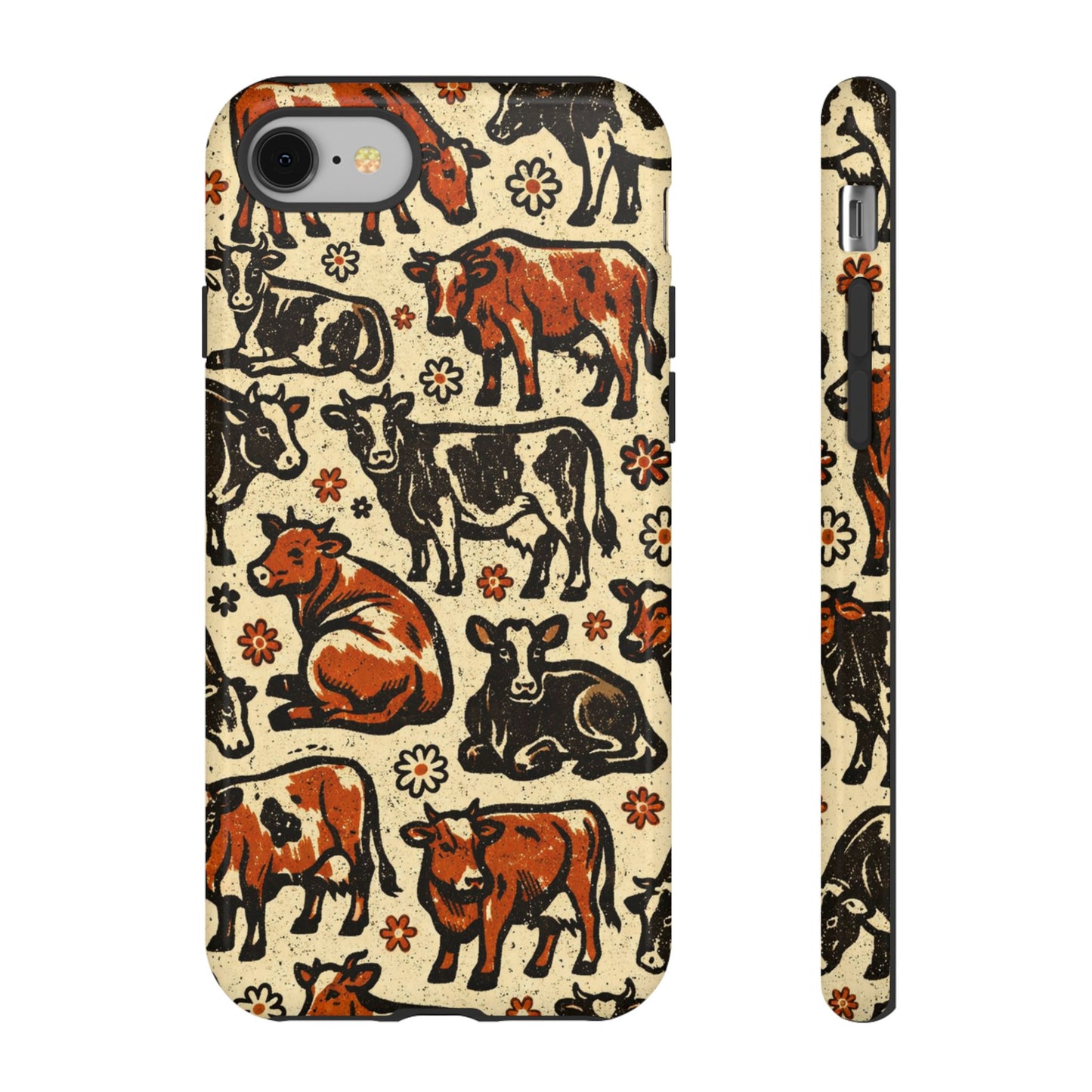 Retro Cows Tough Case