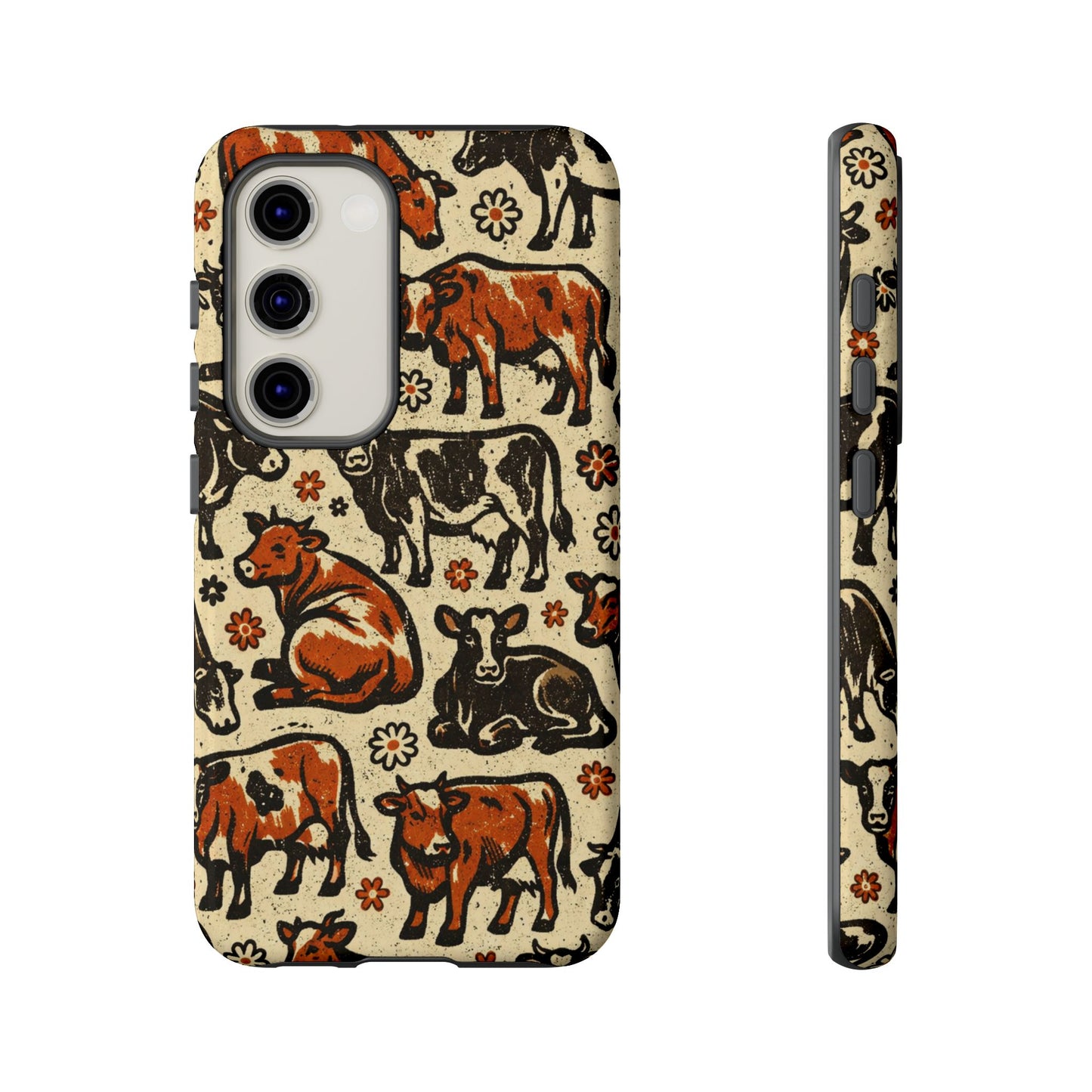 Retro Cows Tough Case