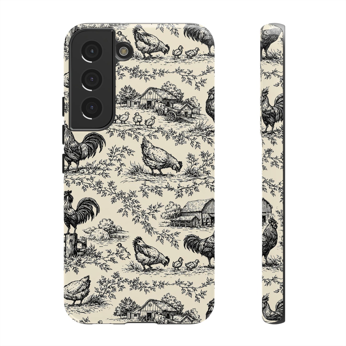 Toile Chickens Tough Case