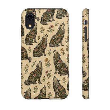 Floral Wolf Tough Case