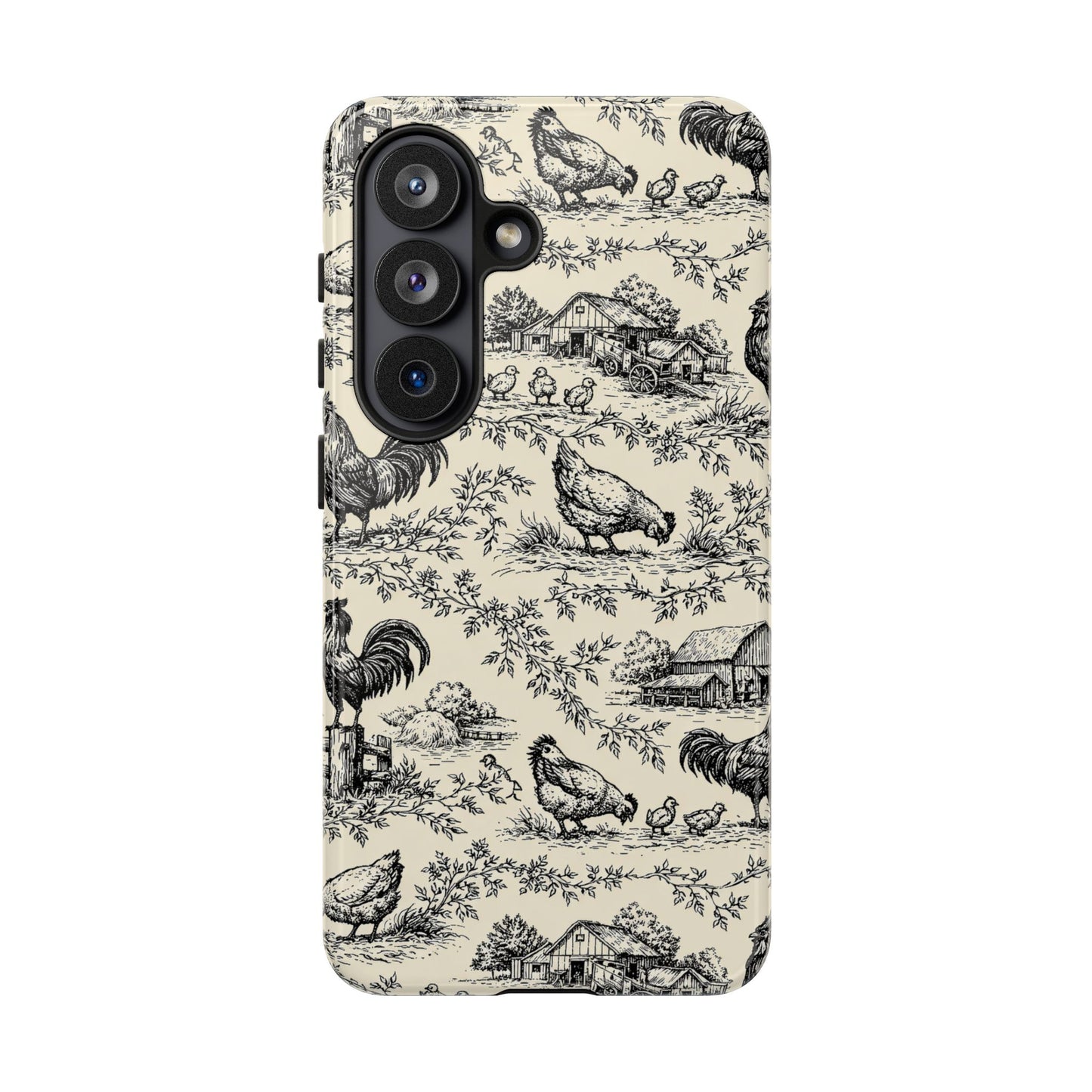 Toile Chickens Tough Case