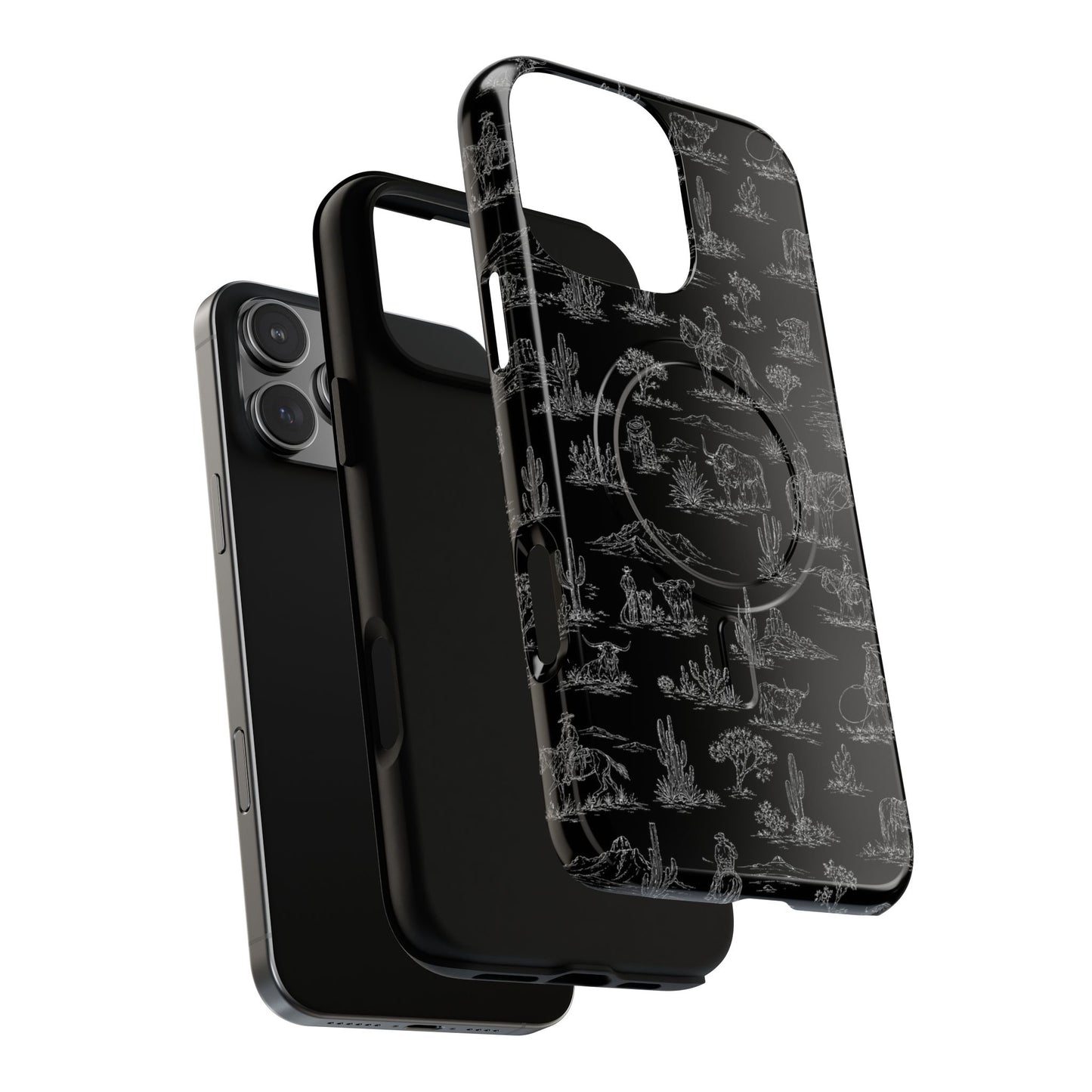 Midnight Toile Magnetic Case