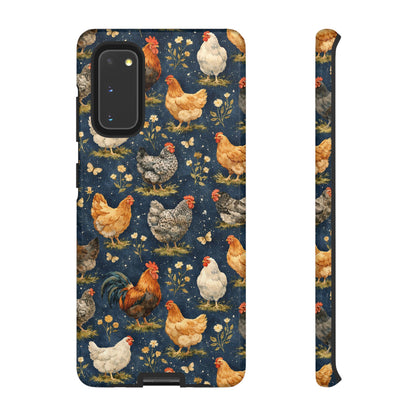 Indigo Chickens Tough Case