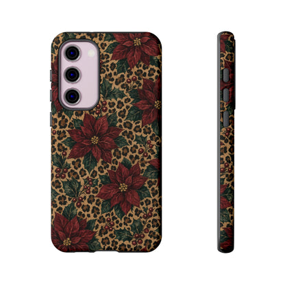 Leopard Poinsettia Tough Case