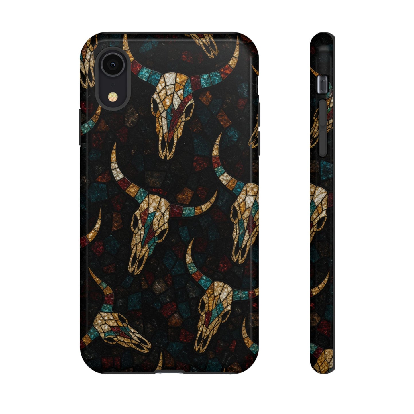 Stained Bull Skull Tough Case