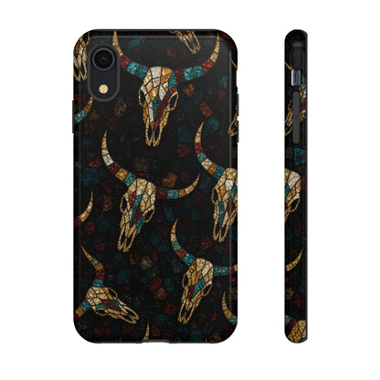 Stained Bull Skull Tough Case