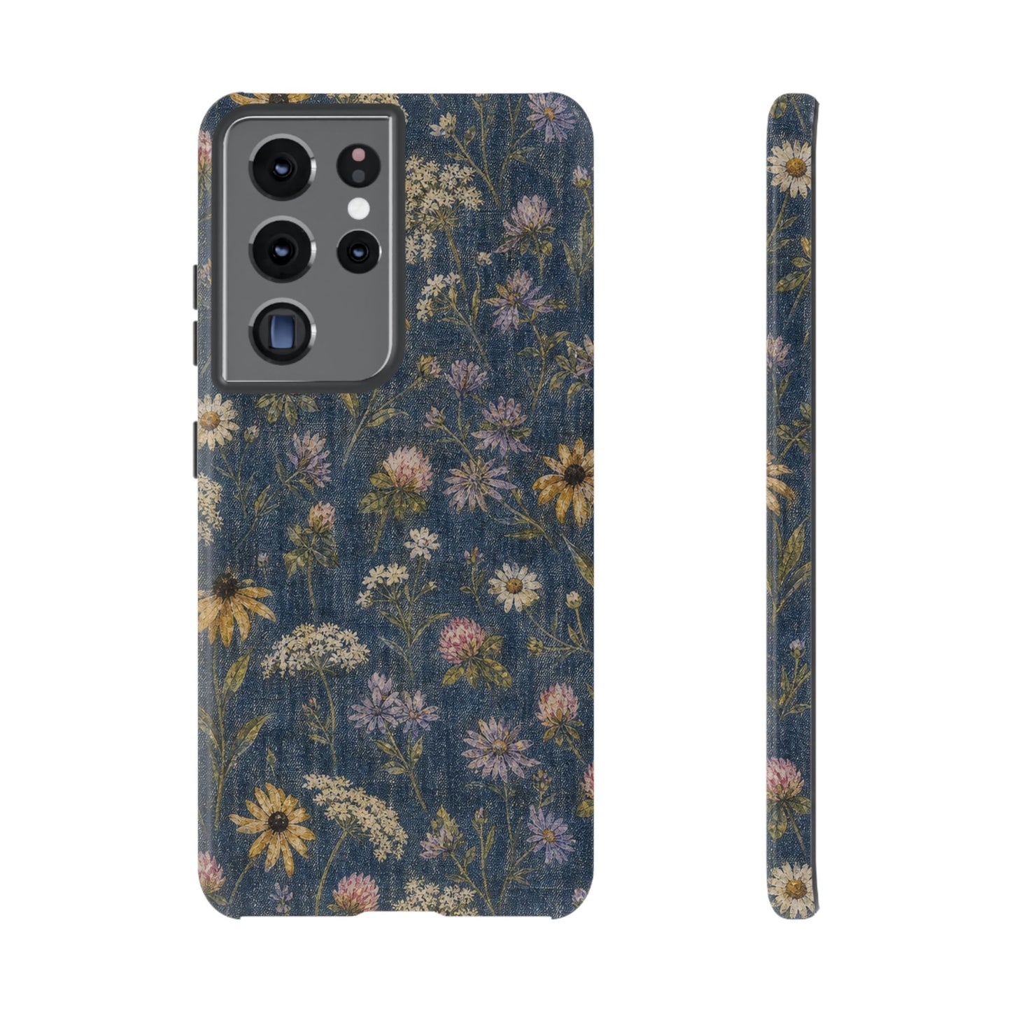 Denim Florals Tough Case