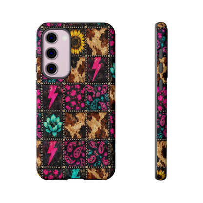 Neon Patchwork Tough Case