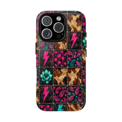 Neon Patchwork Tough Case