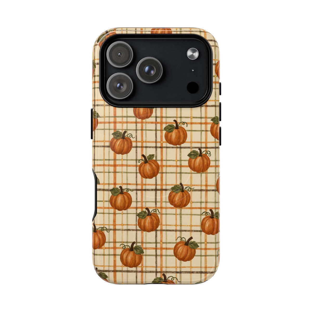 Pumpkin Tartan Magnetic Case