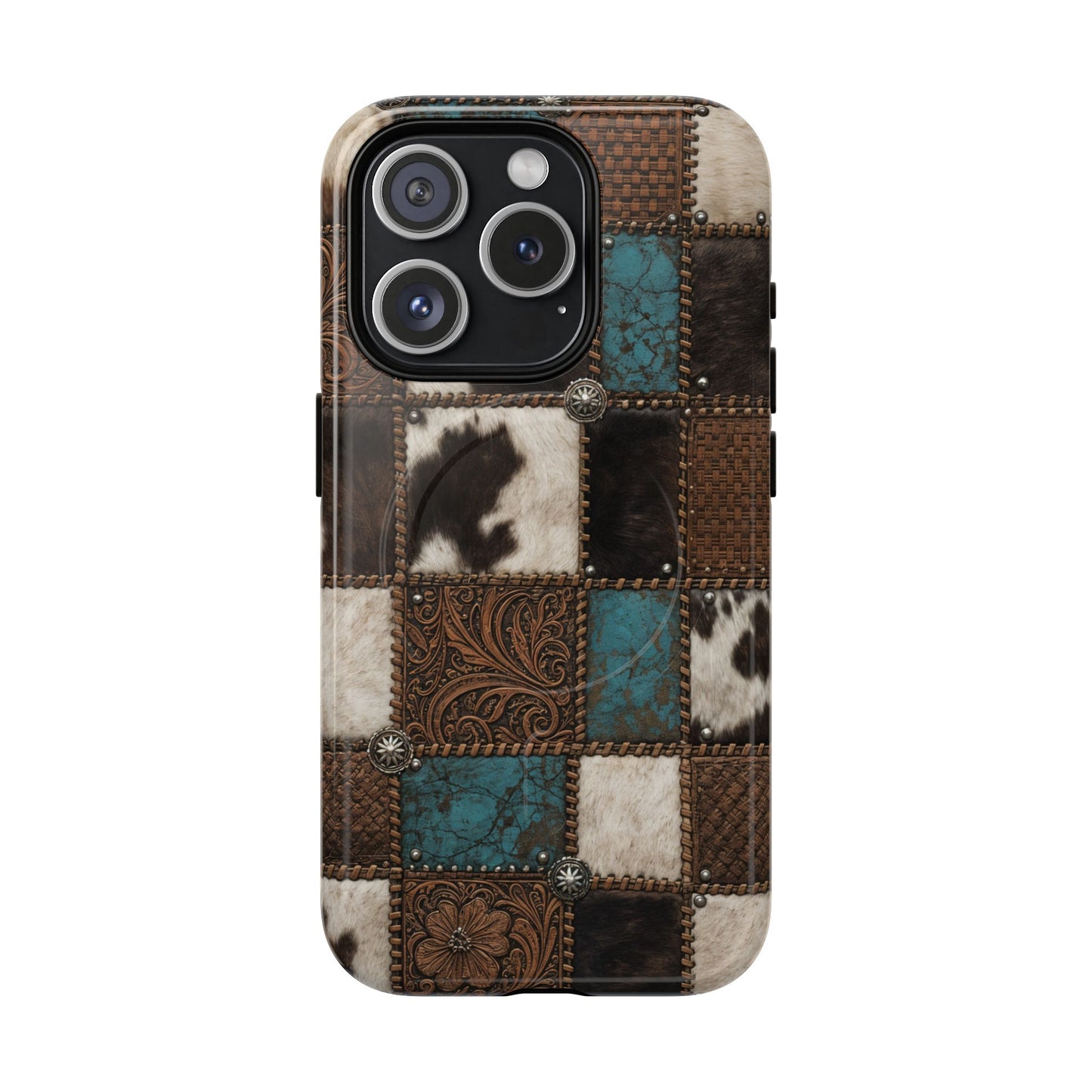 Tooled Hide Magnetic Case