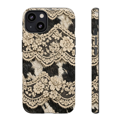Cowhide Lace Tough Case