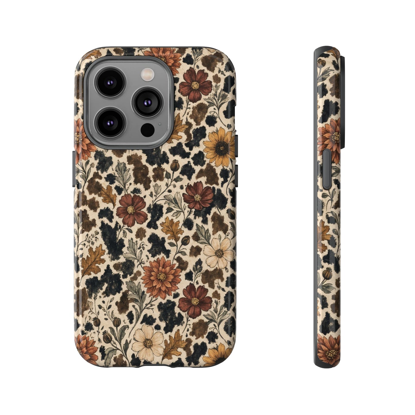 Autumn Cowhide Bloom Tough Case