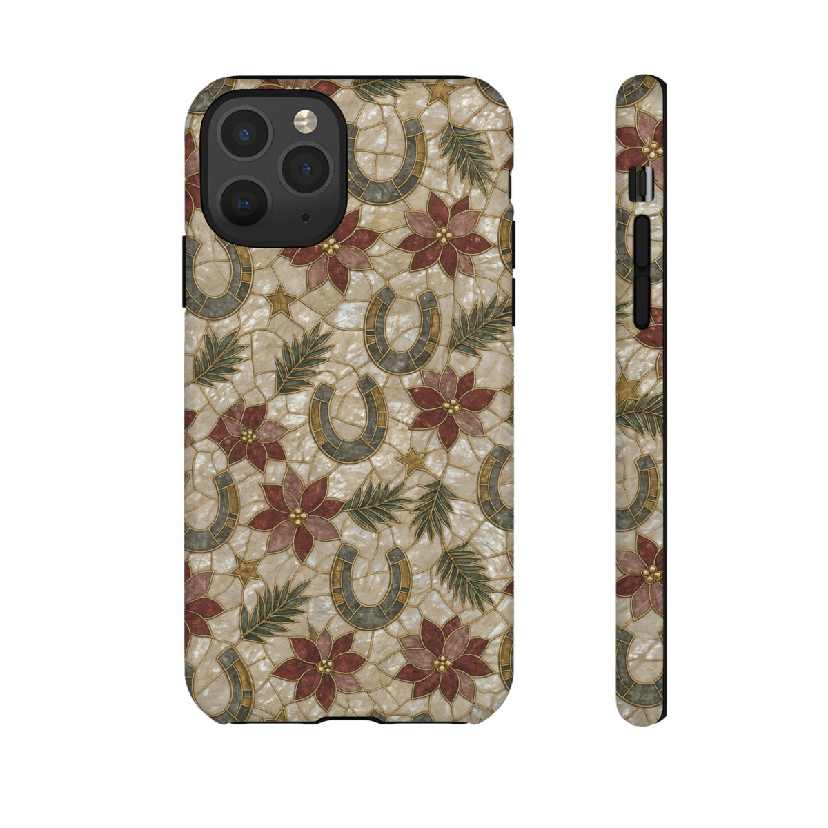 Pearl Horseshoe Poinsettia Tough Case