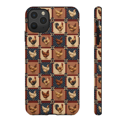 Patriotic Chicken Patchwork Tough Case