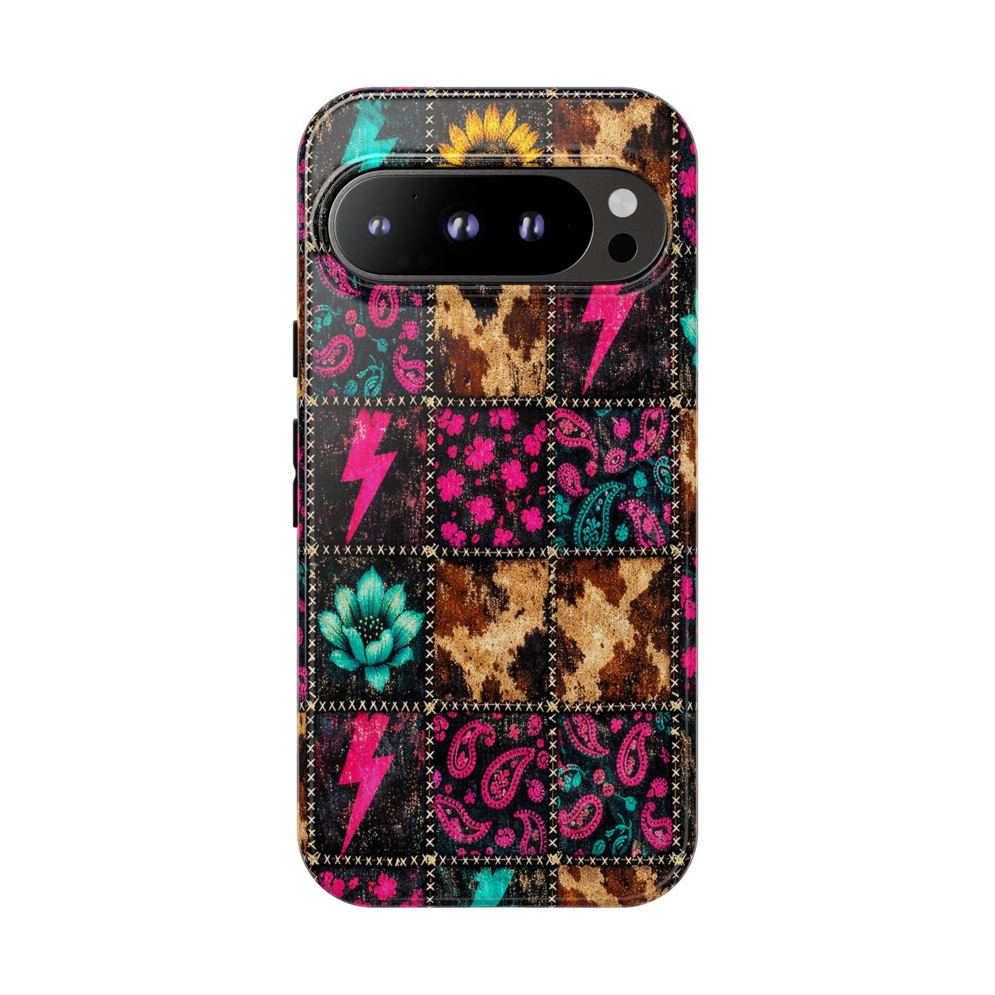 Neon Patchwork Tough Case