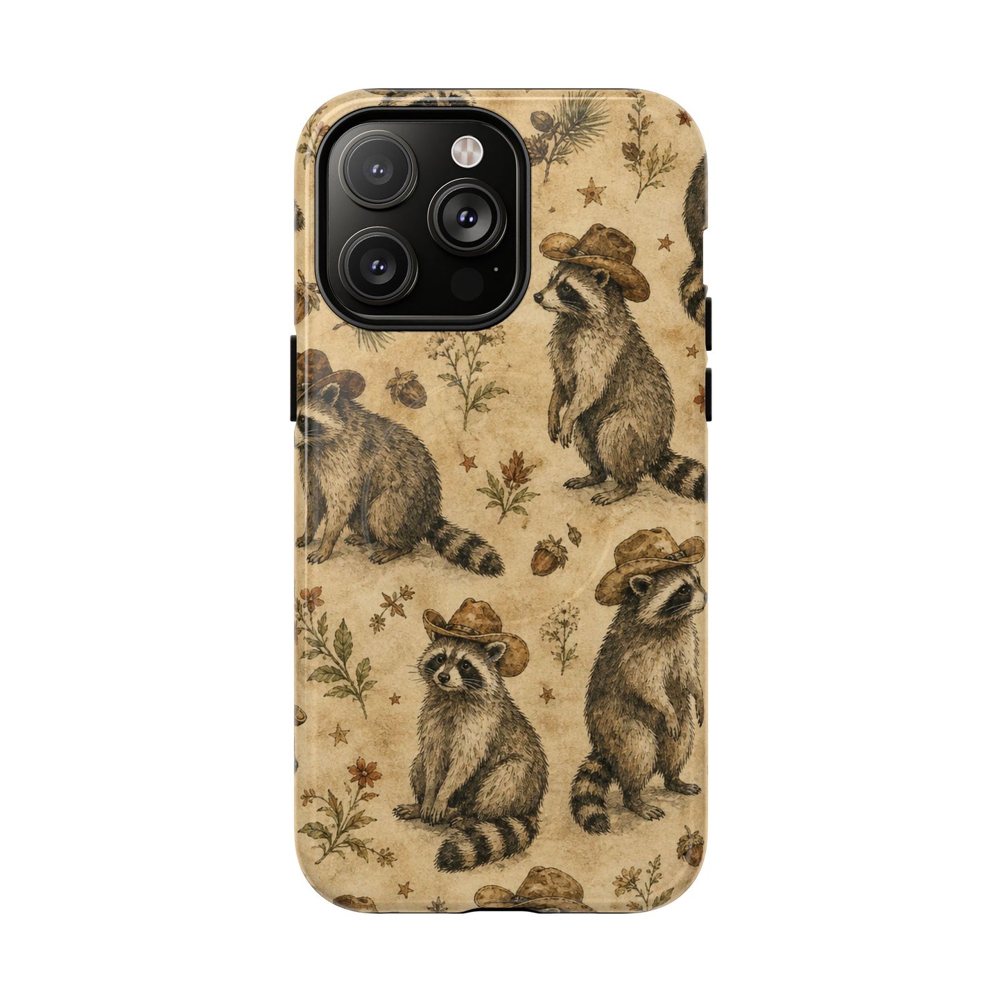 Painted Raccoon Magnetic Case