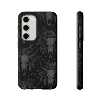 Western Noir Bull Skulls Tough Case