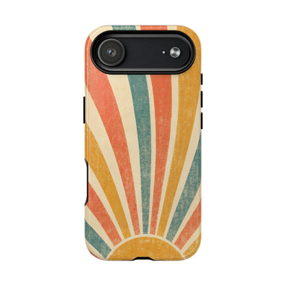 Retro Sun Rays Magnetic Case