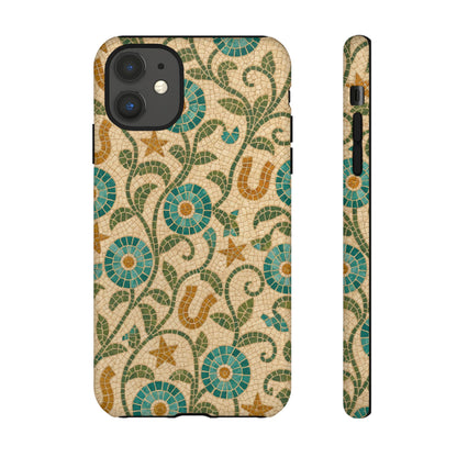 Turquoise Horseshoe Mosaic Tough Case