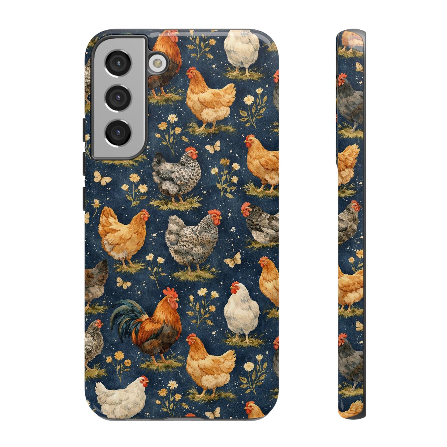 Indigo Chickens Tough Case