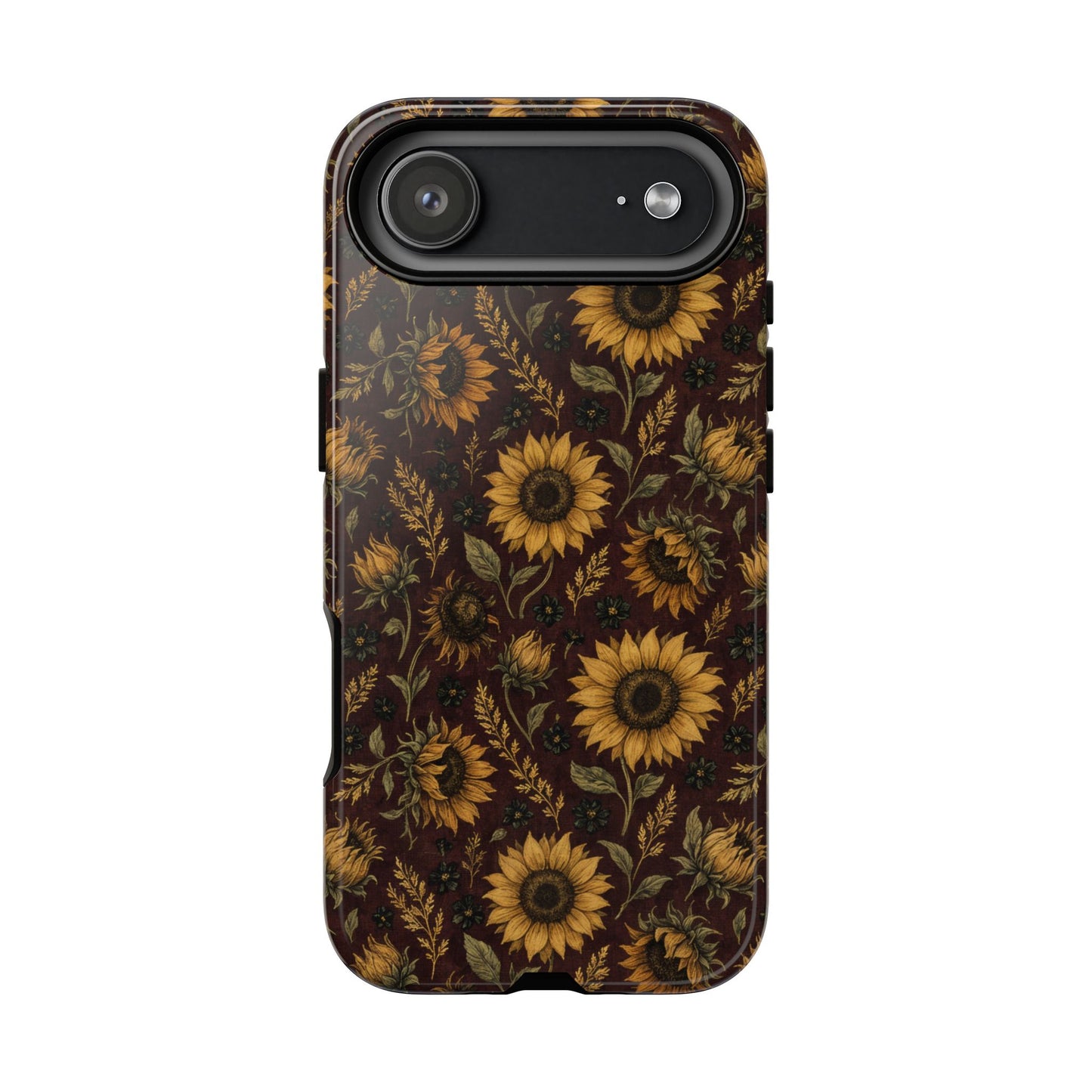 Burgundy Sunflowers Tough Case