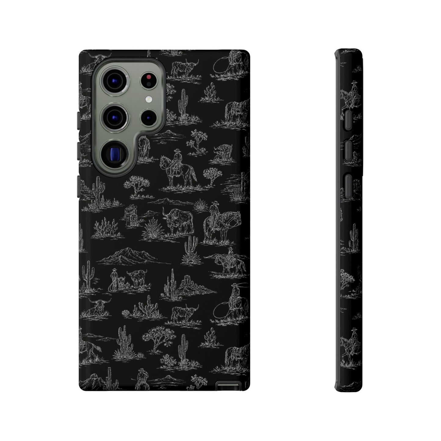 Midnight Toile Tough Case