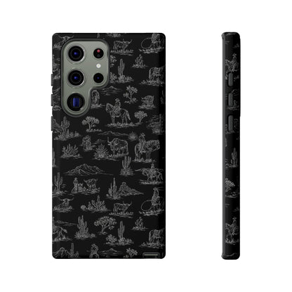 Midnight Toile Tough Case