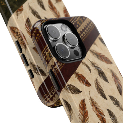 Feather Aztec Swaths Magnetic Case