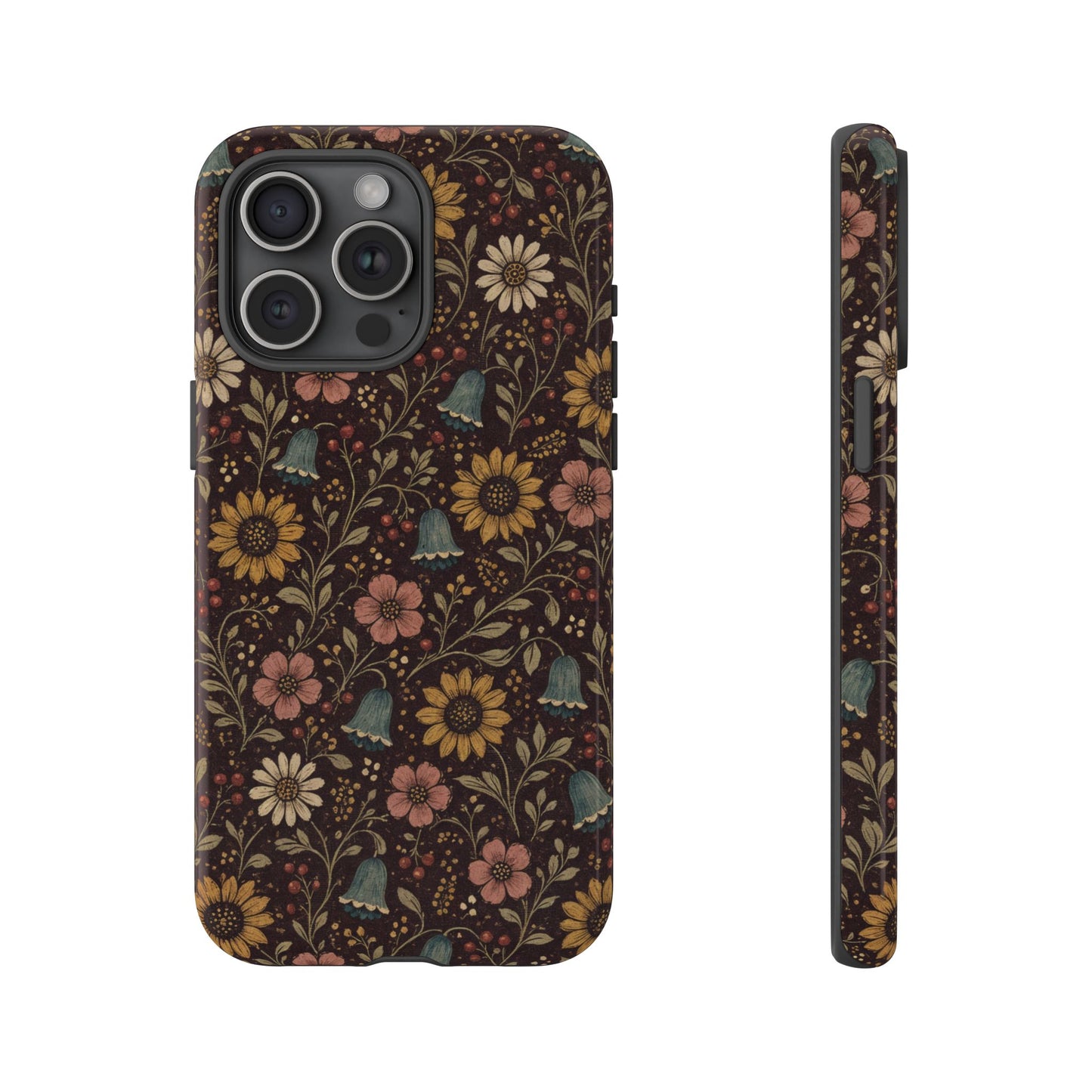 Plum Folk Floral Tough Case