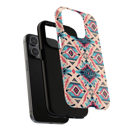 Pink Blue Aztec Magnetic Case