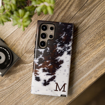Cowhide Monogram Phone Case