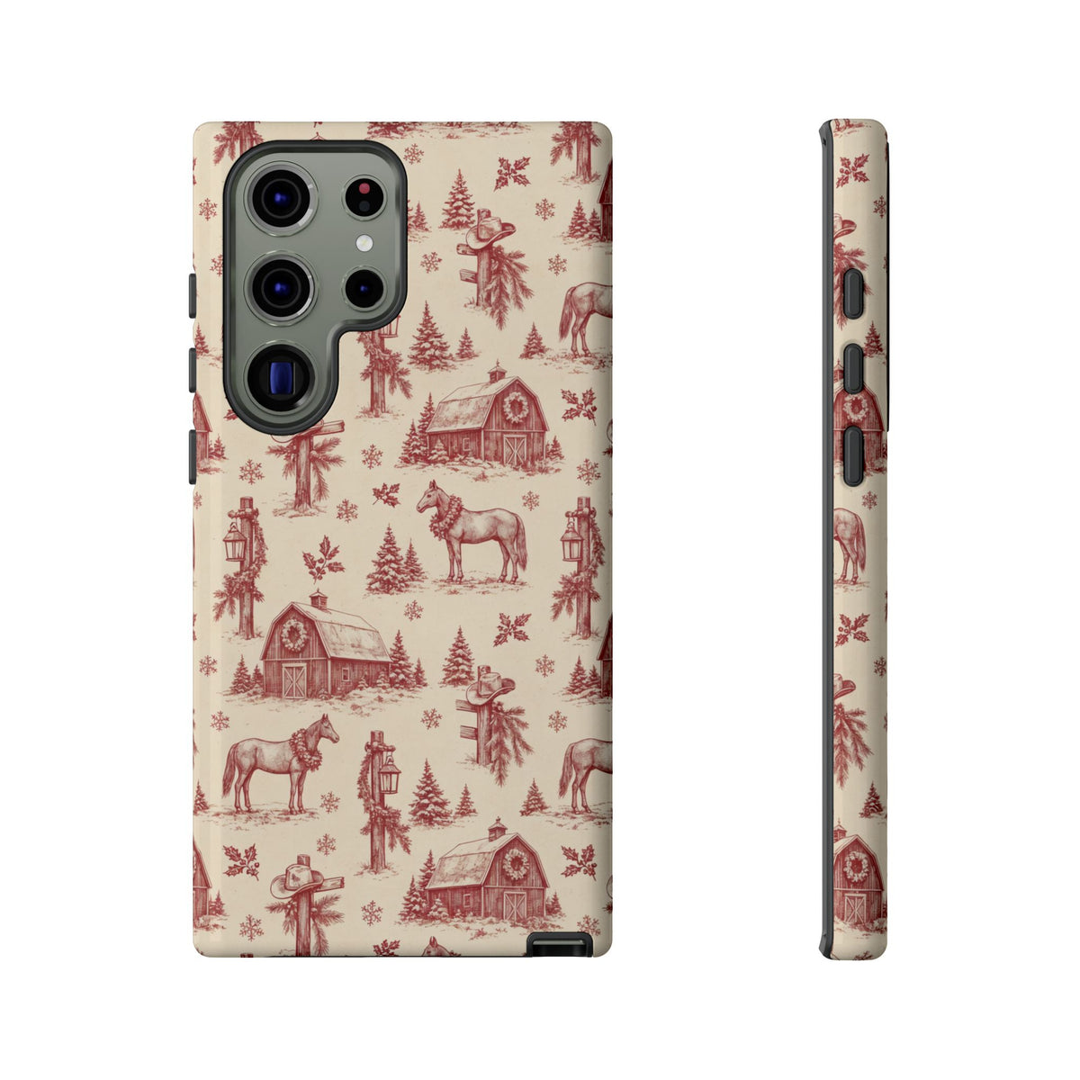 Christmas Toile Tough Case