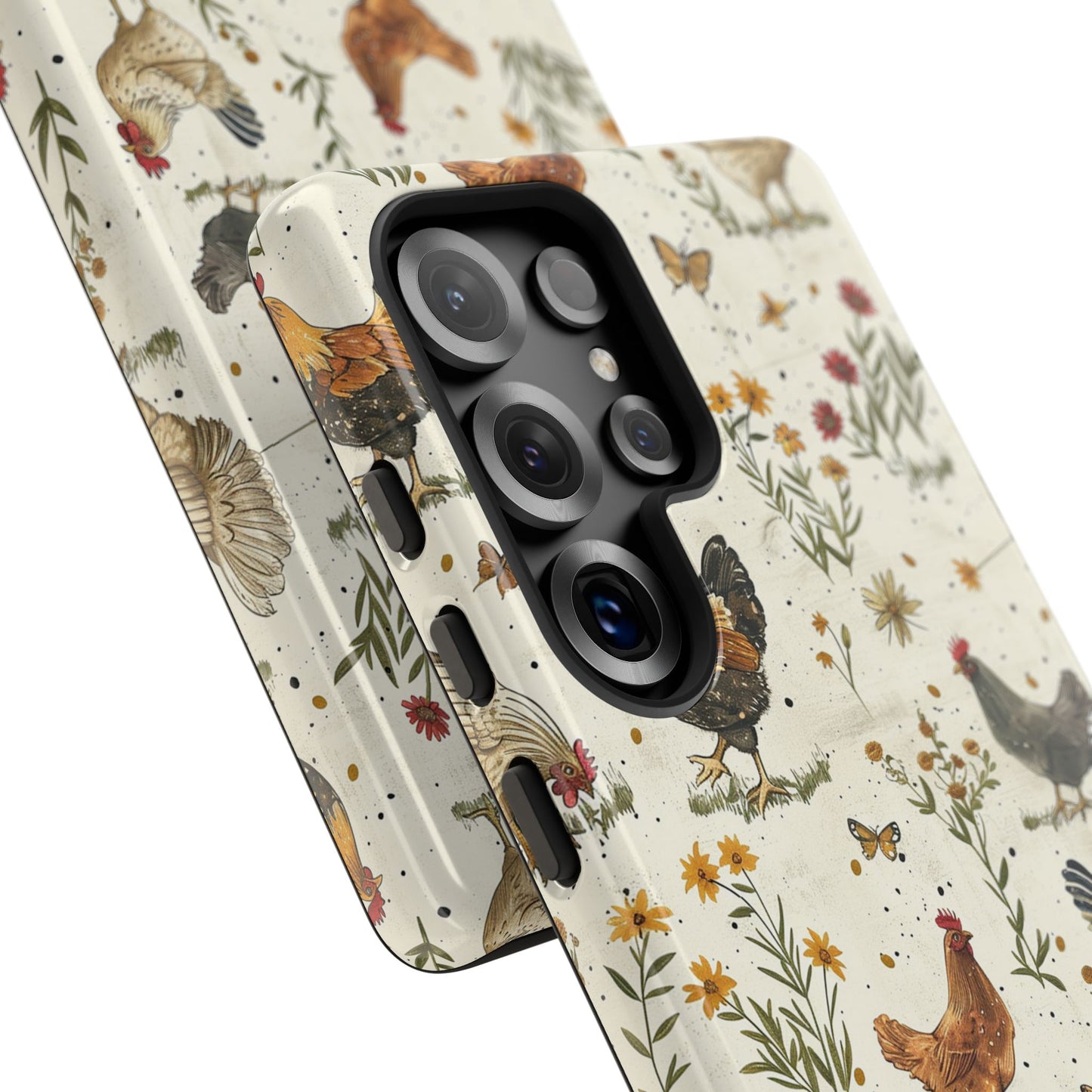 Cottage Core Chickens Tough Case