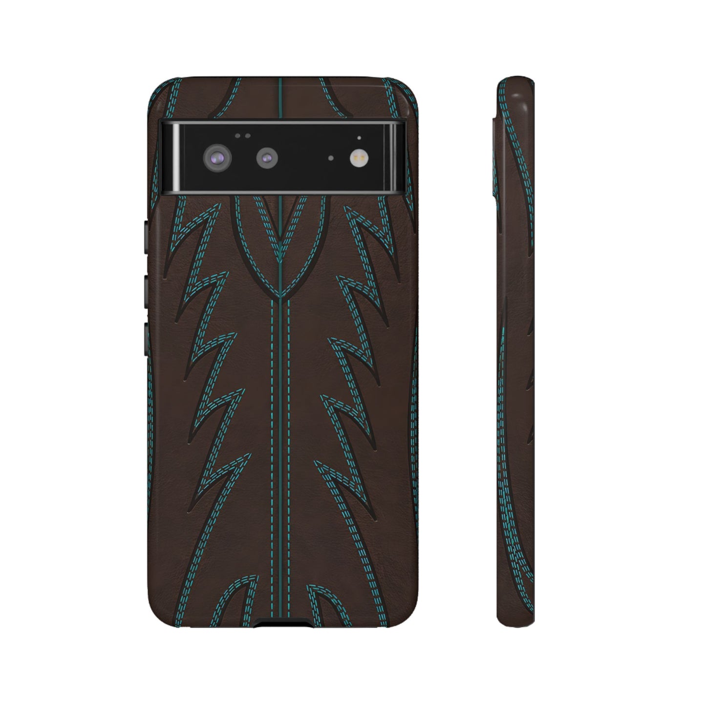 Boot Closeup Brown Turquoise Tough Case