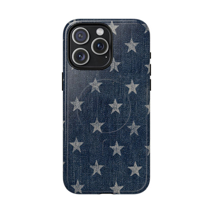 Denim And Stars Magnetic Case
