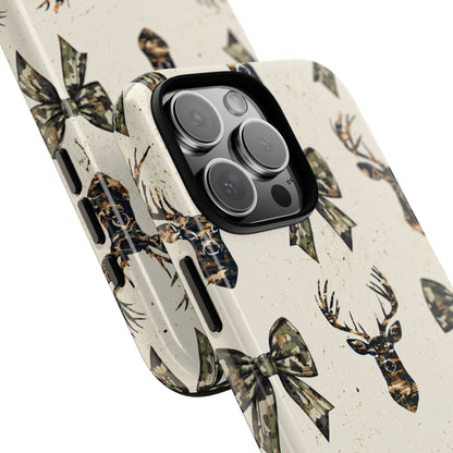 Deer + Bows Tough Phone Case