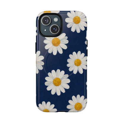 Navy Daisy Magnetic Case
