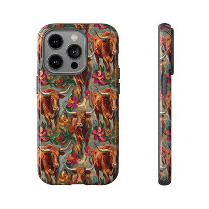 Painted Longhorns Tough Case