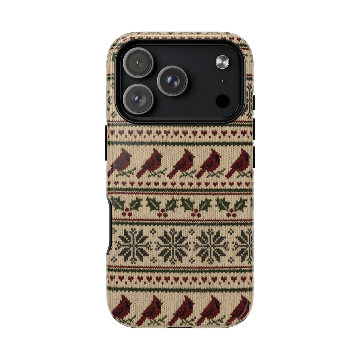Fair Isle Cardinals Magnetic Case