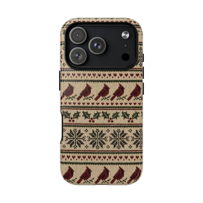 Fair Isle Cardinals Magnetic Case