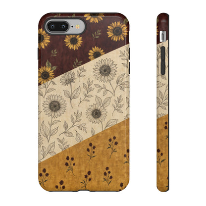 Sunflower Burgundy Swaths Tough Case