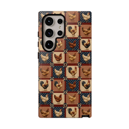 Patriotic Chicken Patchwork Tough Case