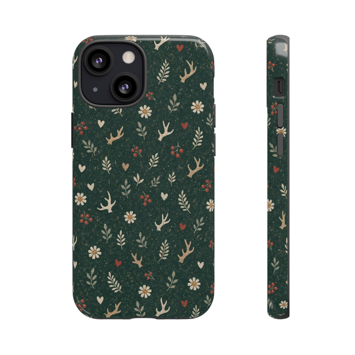 Antler Daisies Evergreen Tough Case