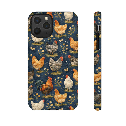 Indigo Chickens Tough Case