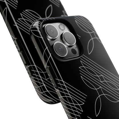 Boot Stitch Pattern Tough Phone Case-Black